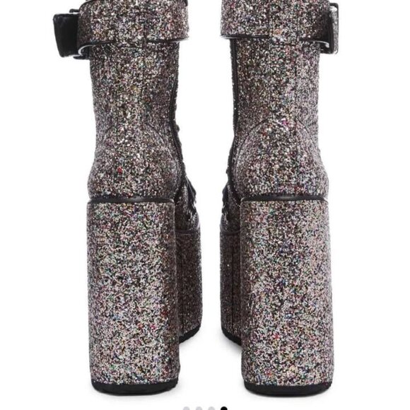 Demonia Platform Boots (glitter) - Picture 3 of 3